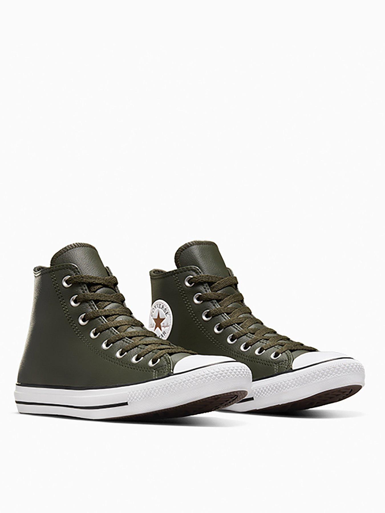 converse-mens-seasonal-color-leather-chuck-taylor-all-star-trainers-greenstillFront