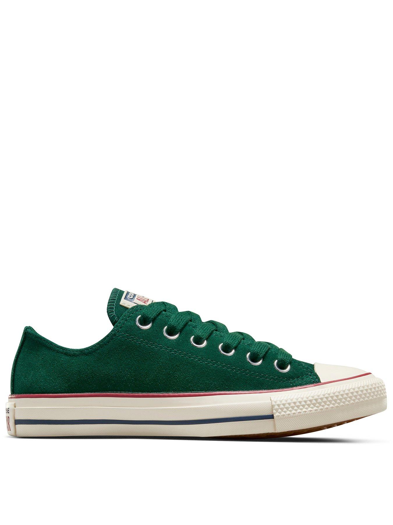 converse-womens-color-pack-suede-ox-trainers-dark-green