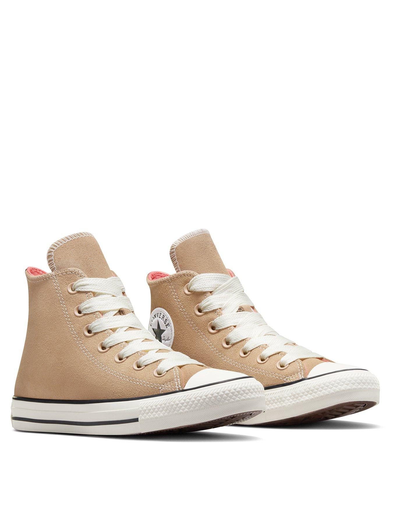 converse-womens-90s-sports-suede-hi-trainers-beigestillFront