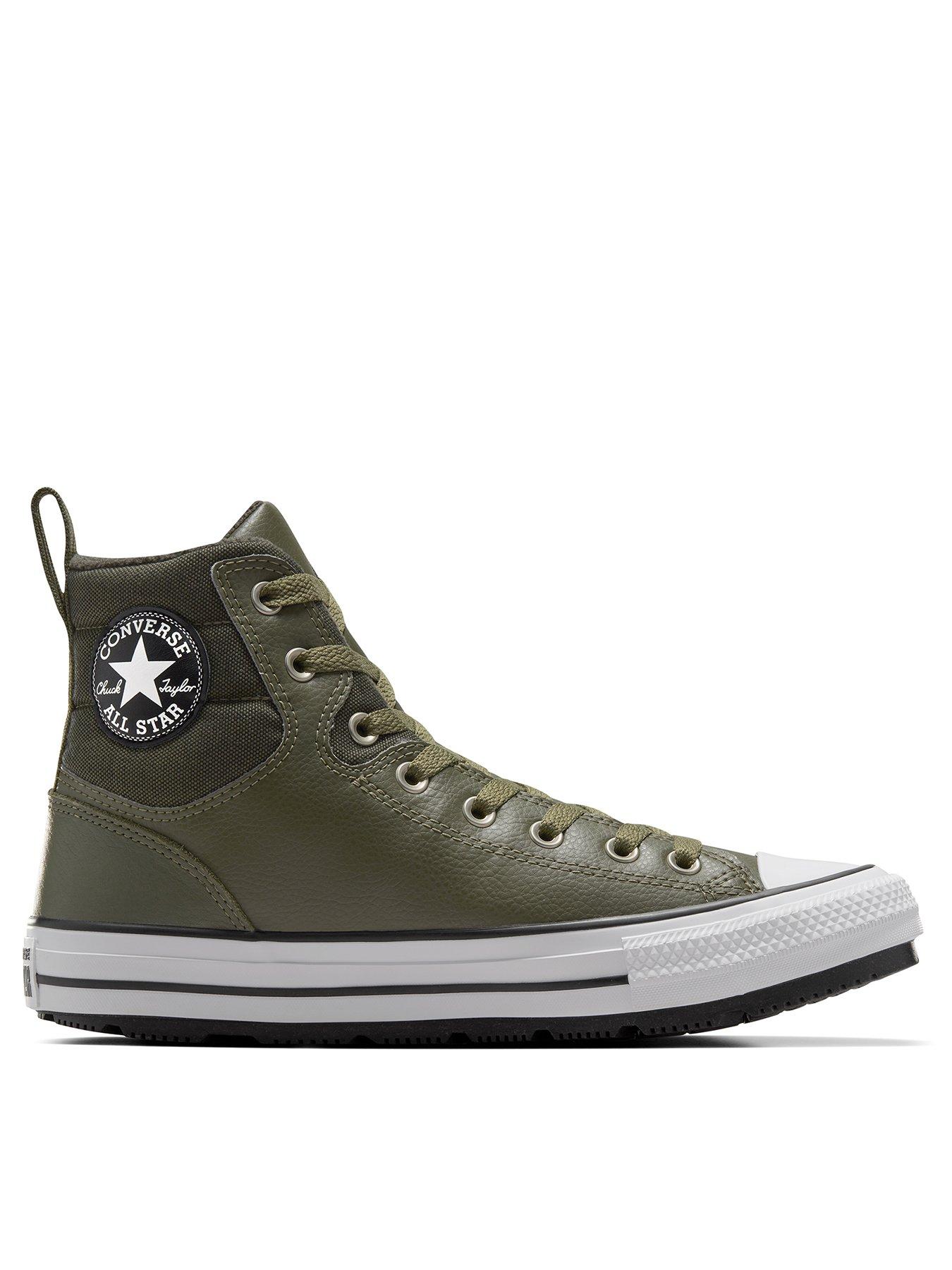 converse-mens-counter-climate-synthetic-leather-hi-trainers-green