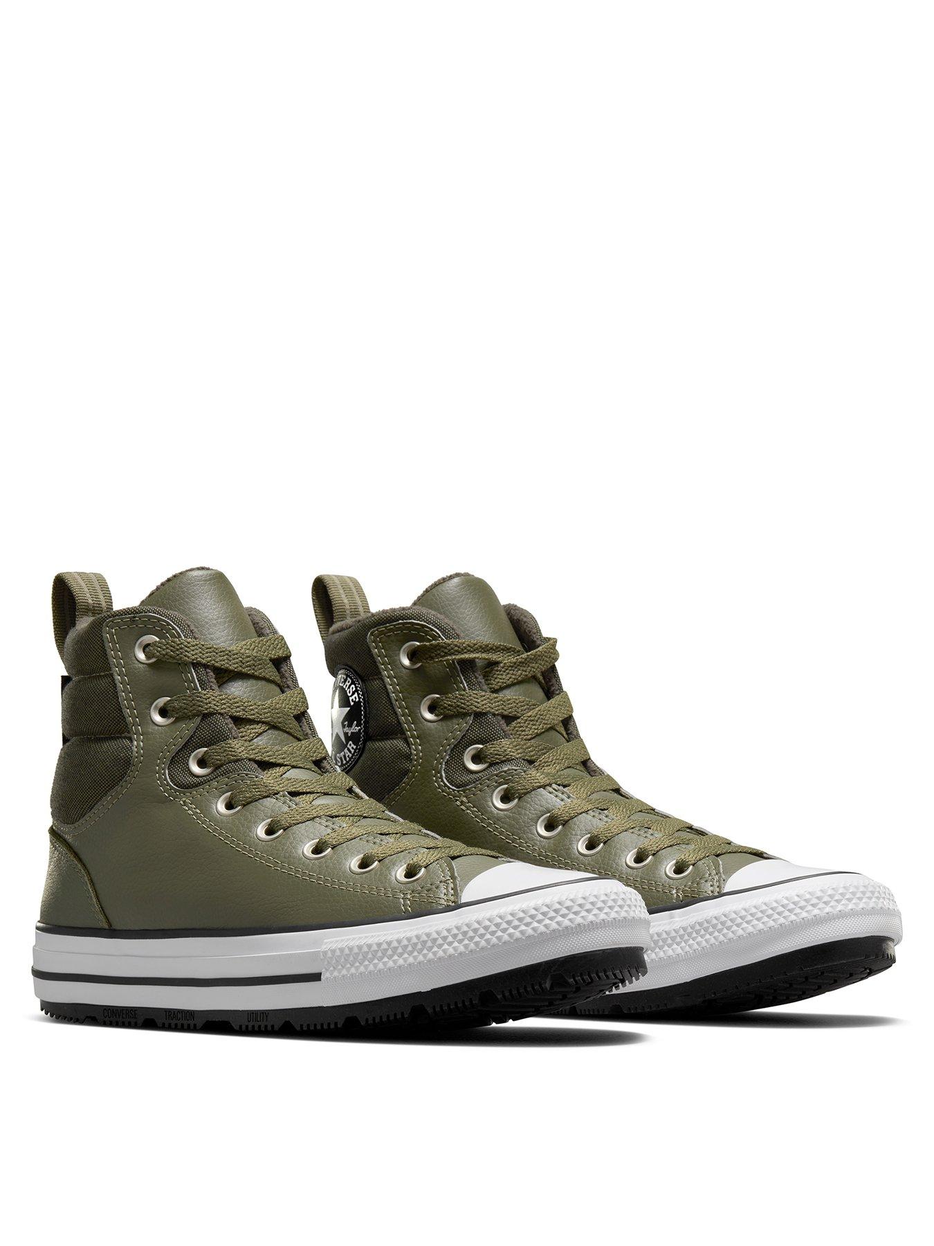 converse-mens-counter-climate-synthetic-leather-hi-trainers-greenstillFront