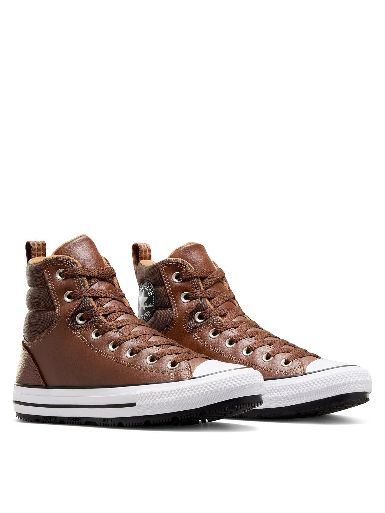 converse-mens-counter-climate-synthetic-leather-hi-trainers-brownstillFront