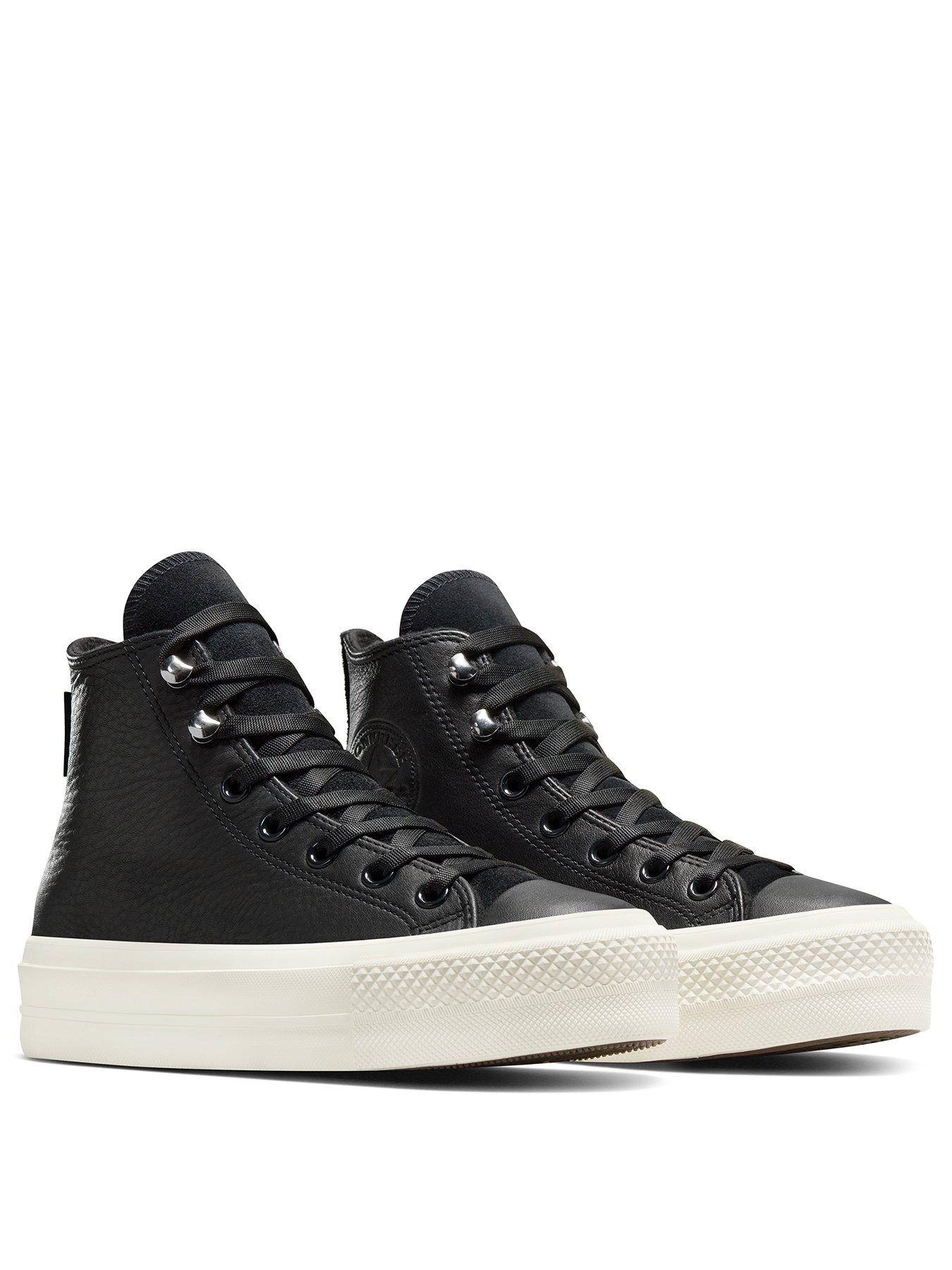 converse-womens-counter-climate-leather-hi-trainers-blackwhitestillFront