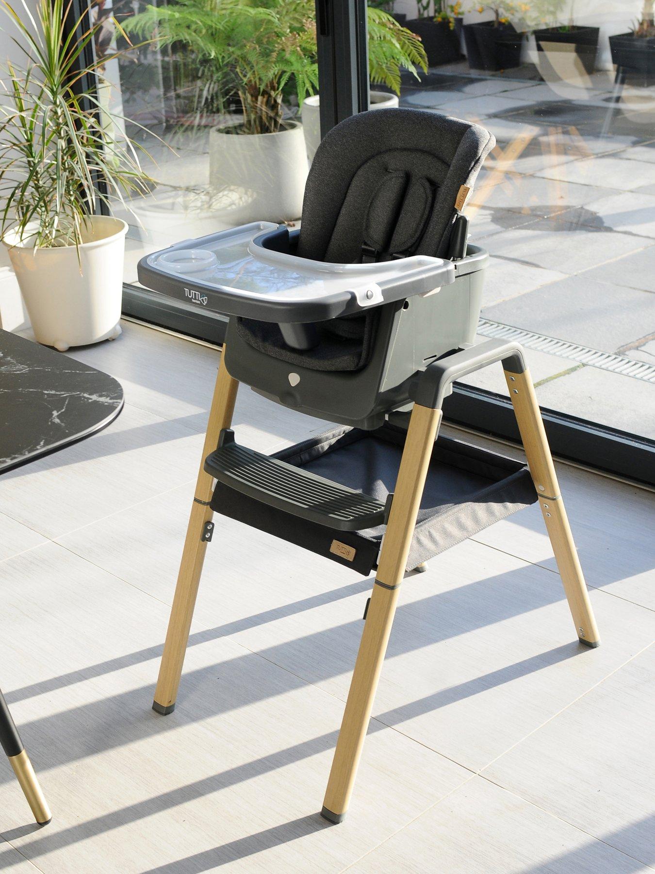 undefined Nova Birth to 12 Years Complete Highchair Package - Grey/Oak