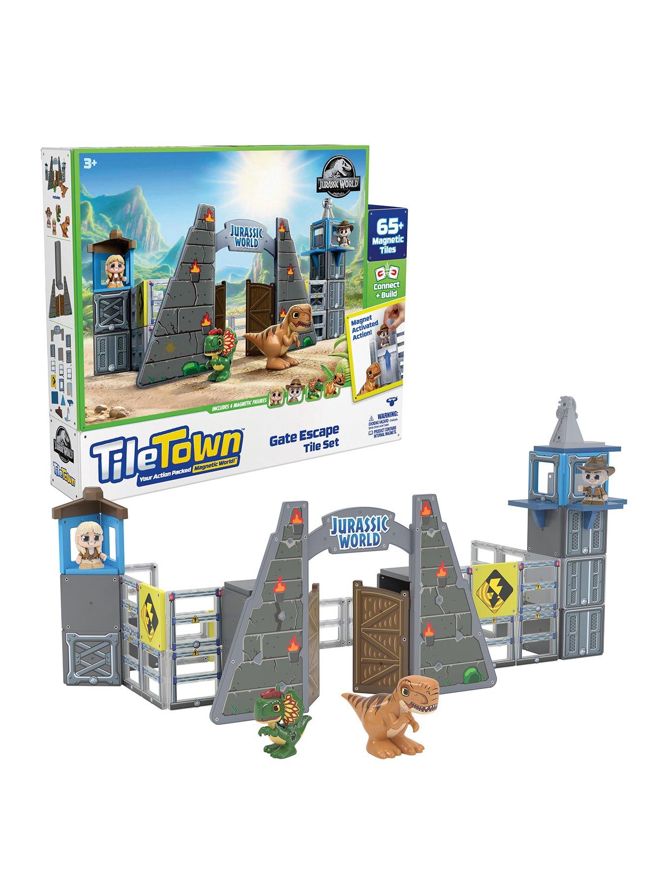 tile-town-jurassic-world-dino-escape-magnetic-tiles-playset