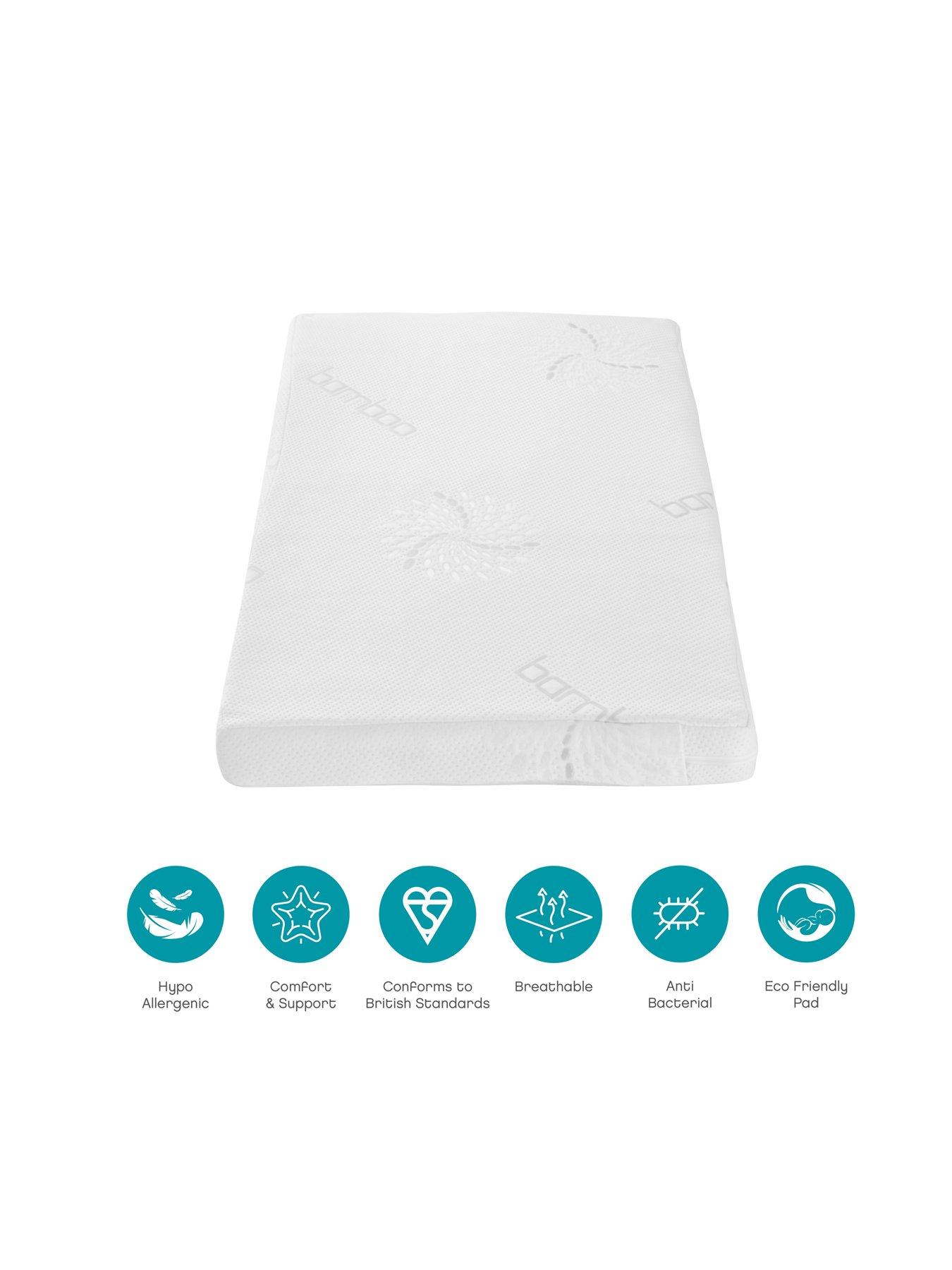 undefined Natural Coir Fibre Cot Bed Mattress (70 x 140 cm)