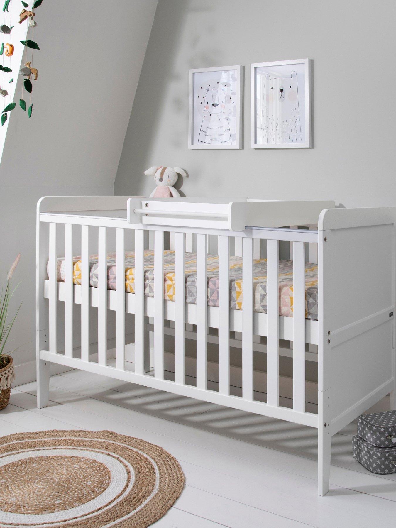 Image 1 of 5 of Tutti Bambini Rio Cot Bed with Cot Top Changer & Mattress - White