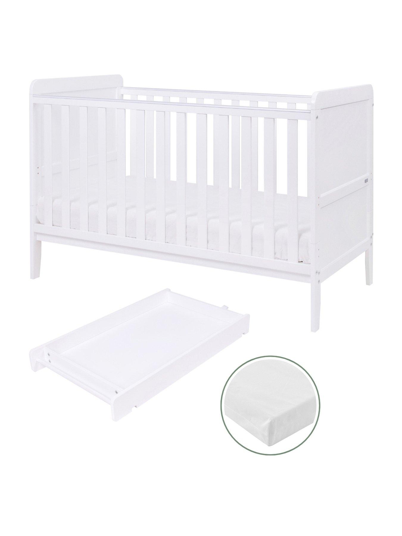 Image 2 of 5 of Tutti Bambini Rio Cot Bed with Cot Top Changer & Mattress - White