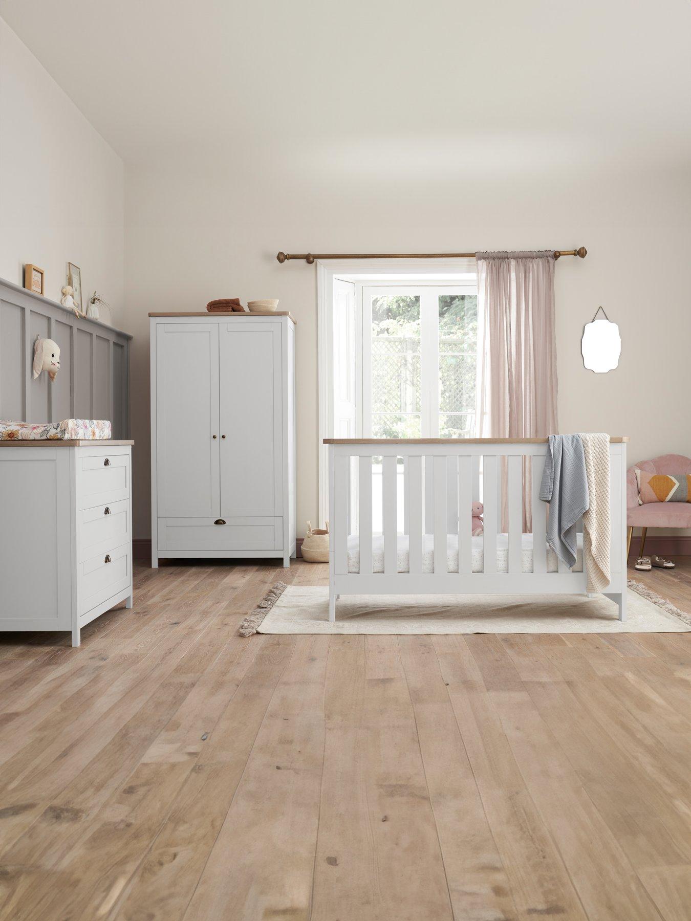 Tutti Bambini Verona 3 Piece Room Set - White/Oak