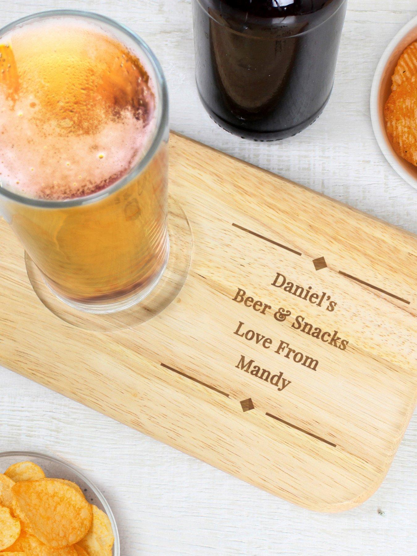 Image 2 of 3 of The Personalised Memento Company Personalised Wooden Coaster Tray