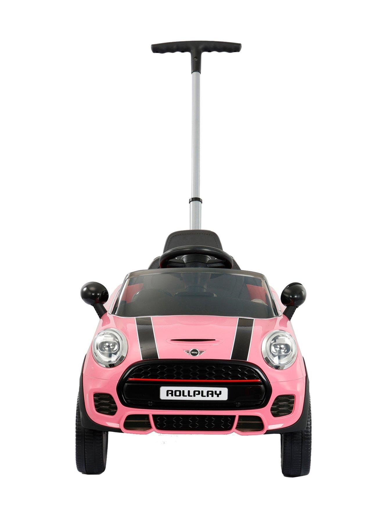 Image 2 of 5 of undefined Mini Cooper Play Push Car with Parental Handle - Pink
