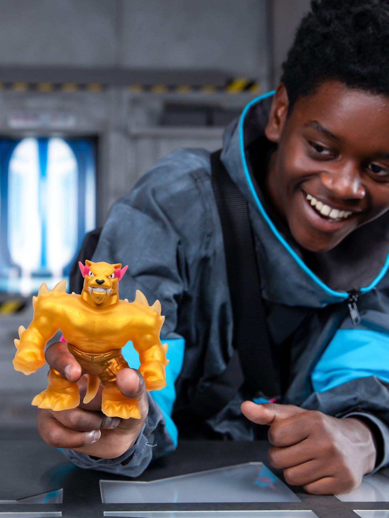 Image 2 of 7 of Beast Lab Heroes of Goo Jit Zu MrBeast Lab Stretchy Hero Hypercharged Panther Figure