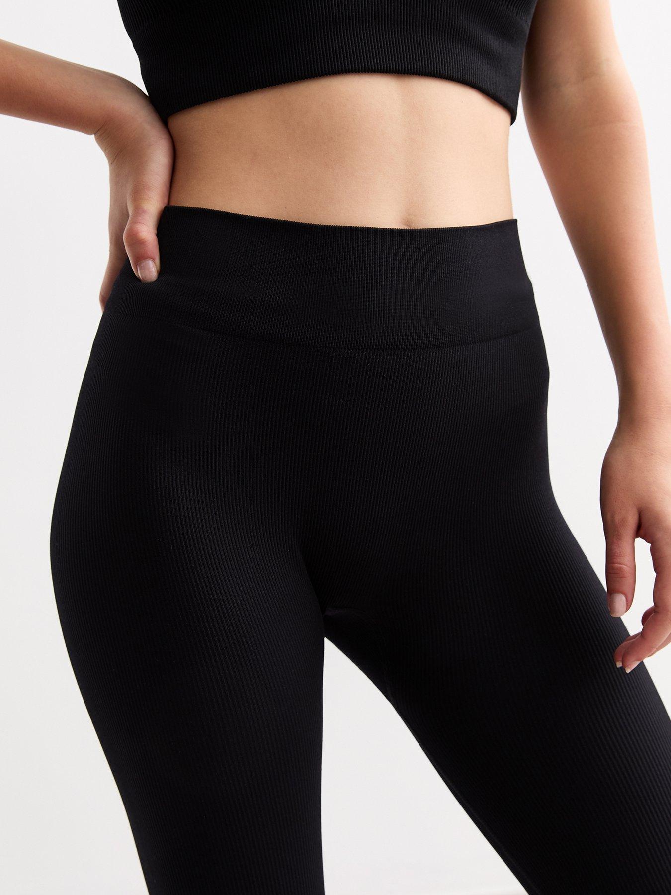 new-look-ribbed-seamless-leggings-blackoutfit