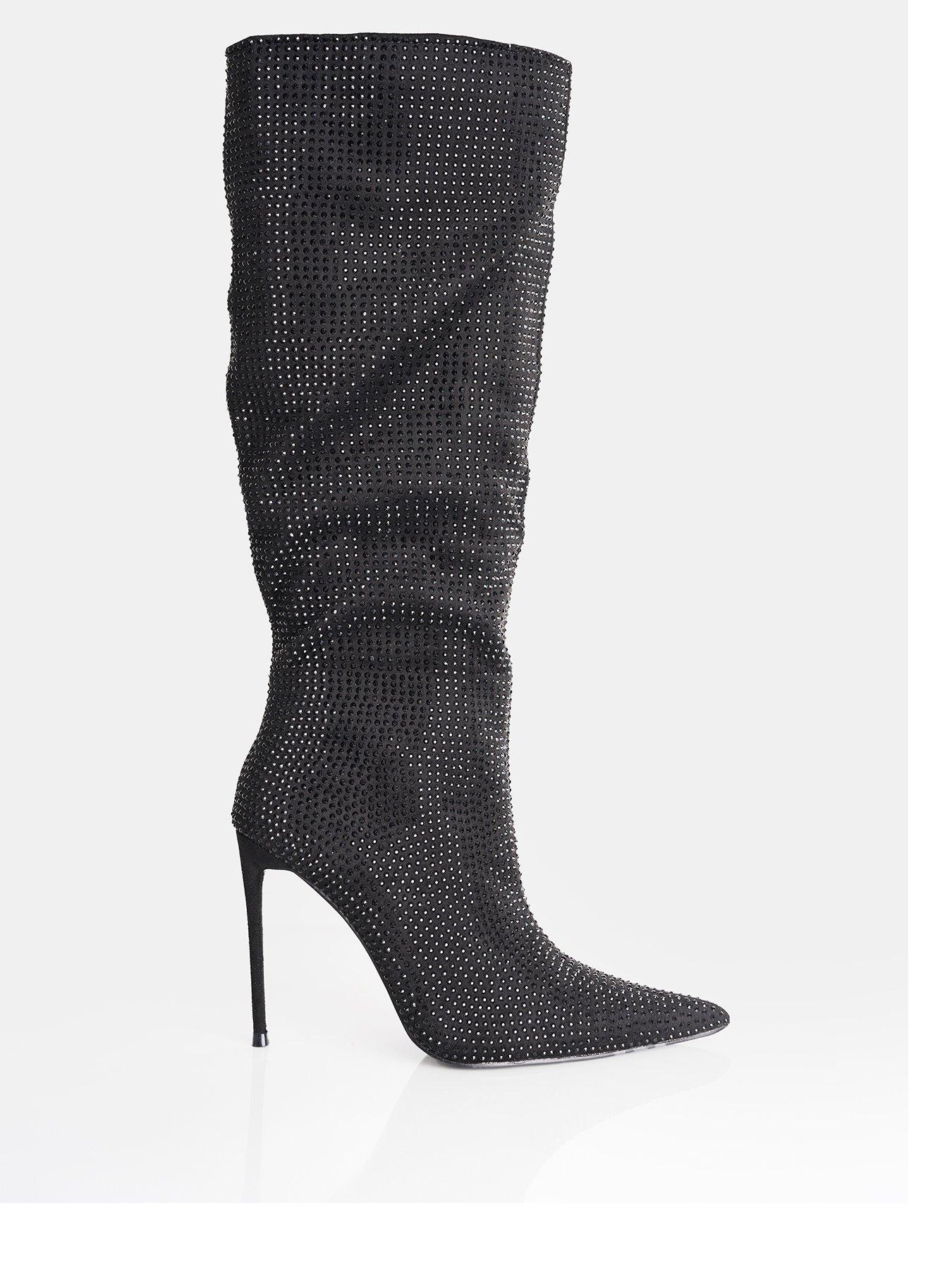 public-desire-lothorio-knee-high-boots-black-diamantestillFront