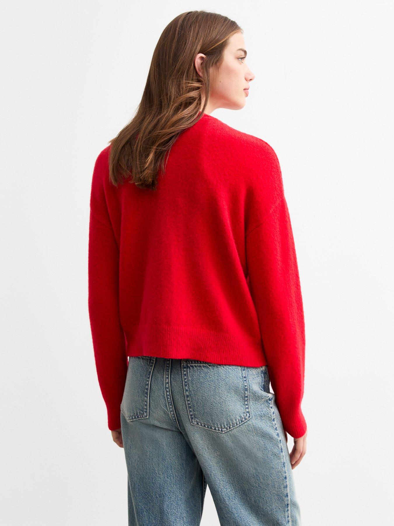 new-look-red-soft-knit-crew-neck-cardigan-bright-redstillFront