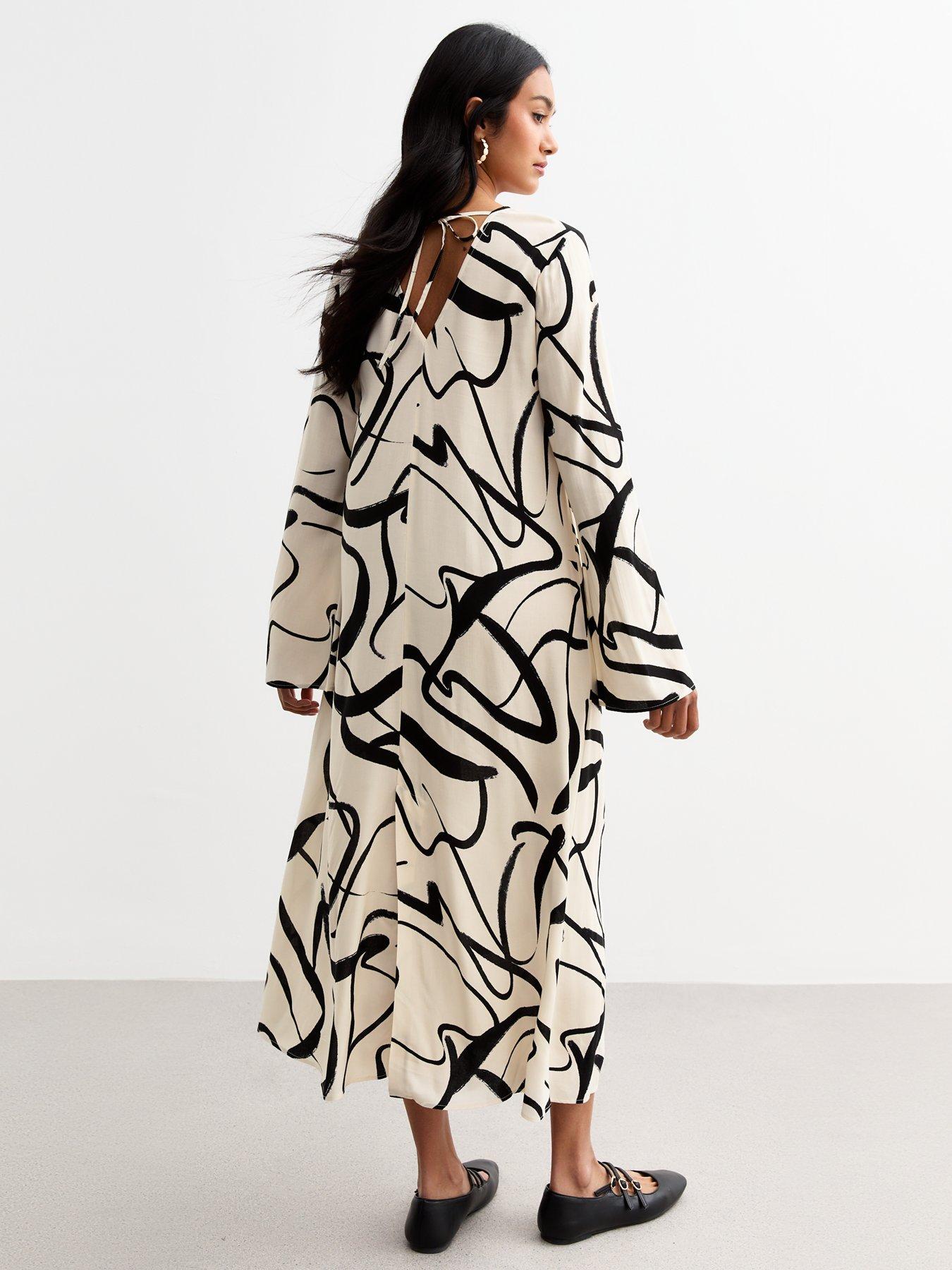 new-look-off-white-abstract-print-tie-back-midi-dressstillFront