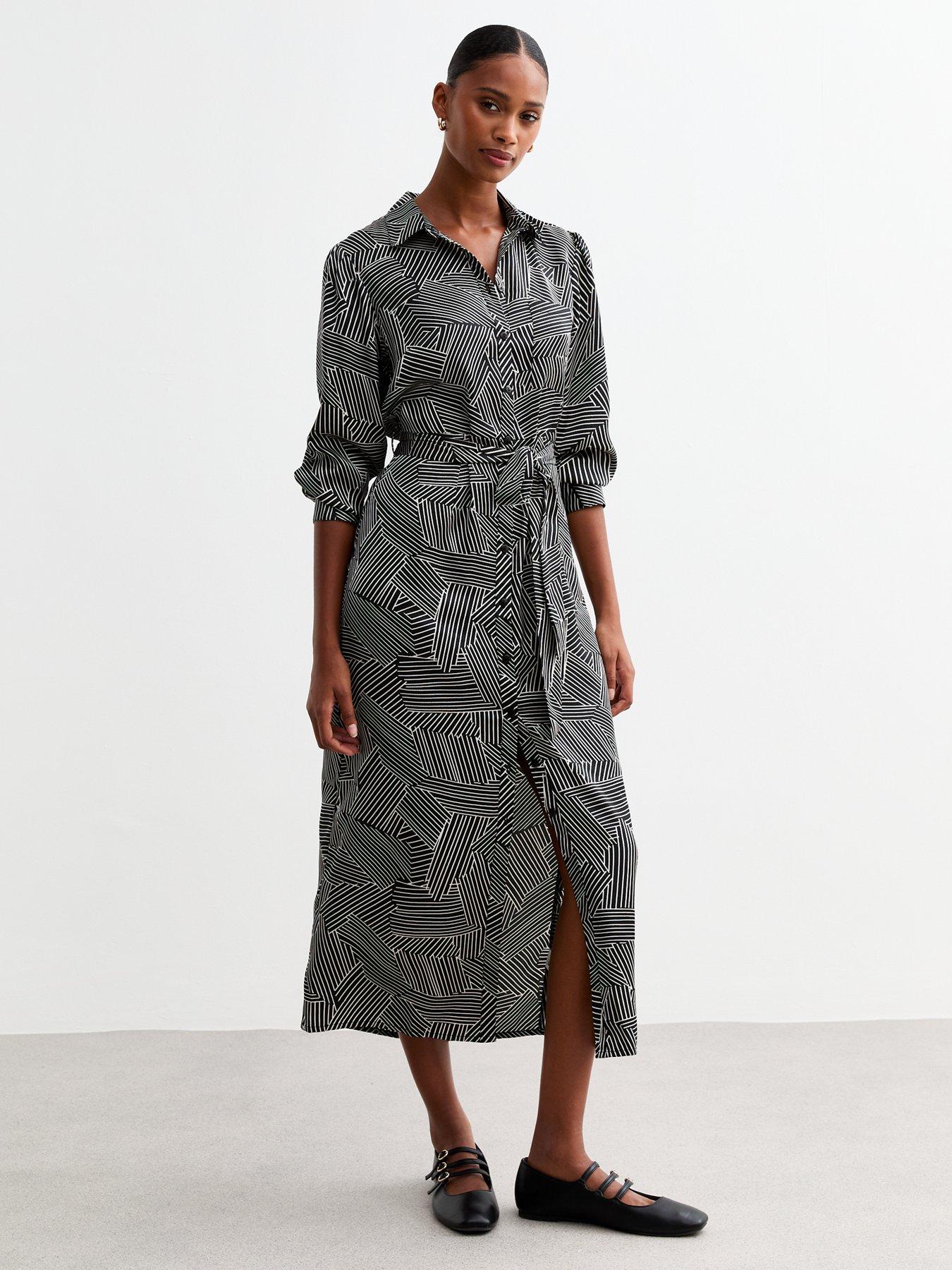 new-look-geometric-patterned-belted-midi-shirt-dress-blackprintback