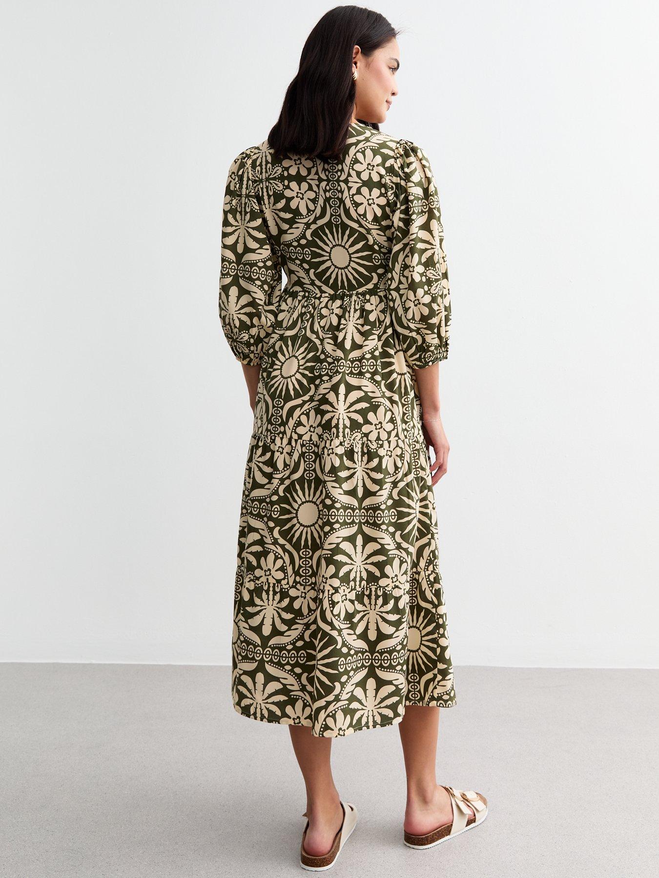 new-look-green-tile-pattern-wrap-front-midi-dress-printstillFront