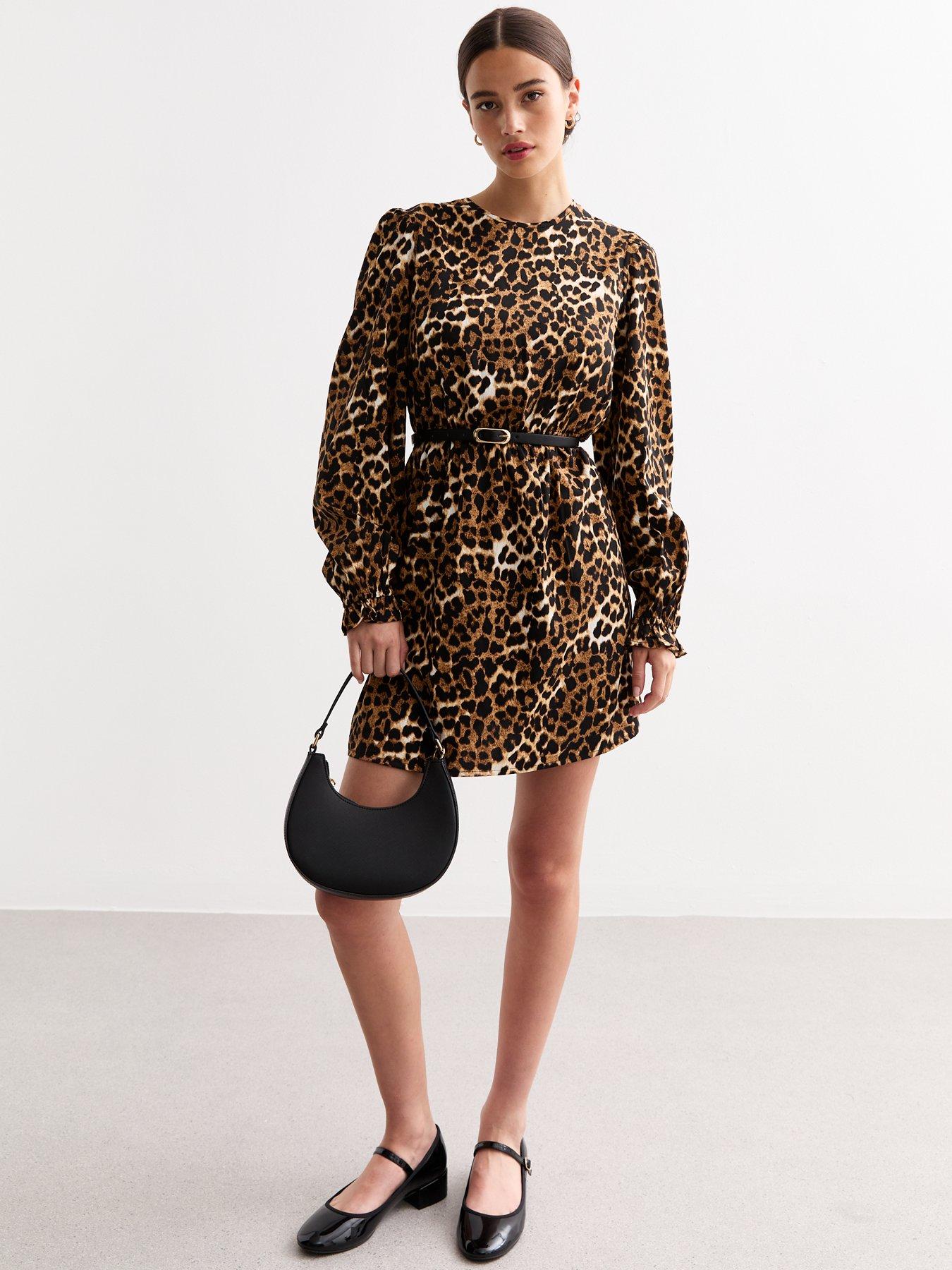 new-look-brown-leopard-belted-long-sleeve-mini-dress-printback