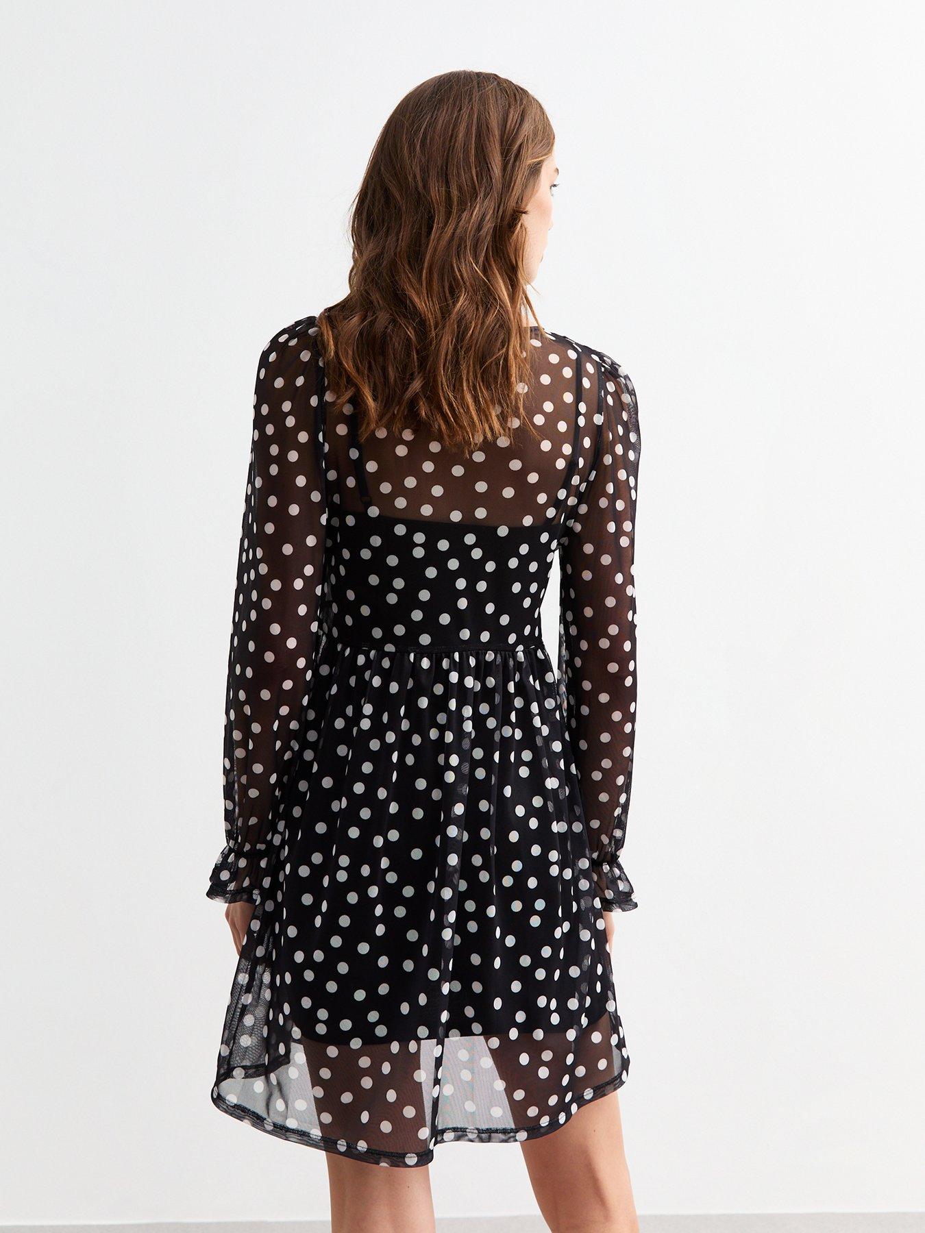 new-look-mesh-polka-dot-smock-mini-dress-blackstillFront