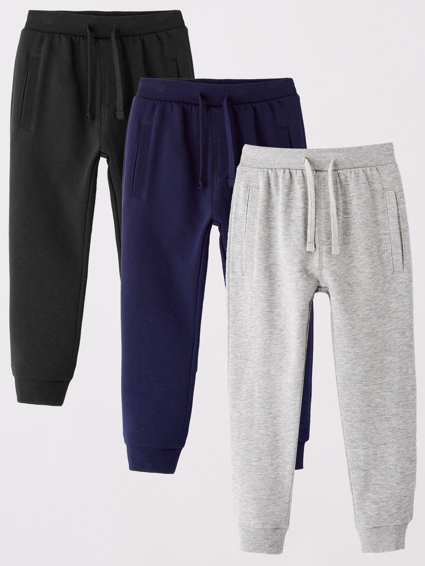 the-very-collection-boys-3-pack-joggers-black-navy-and-grey