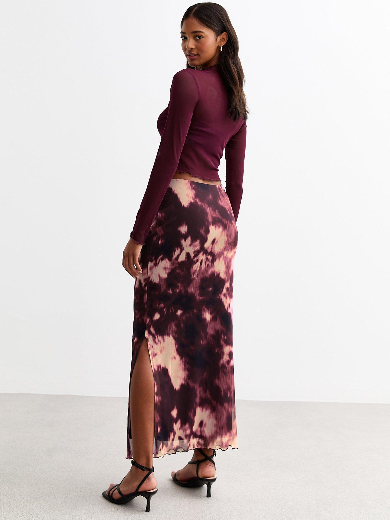 new-look-tie-dye-mesh-maxi-skirt-pinkstillFront