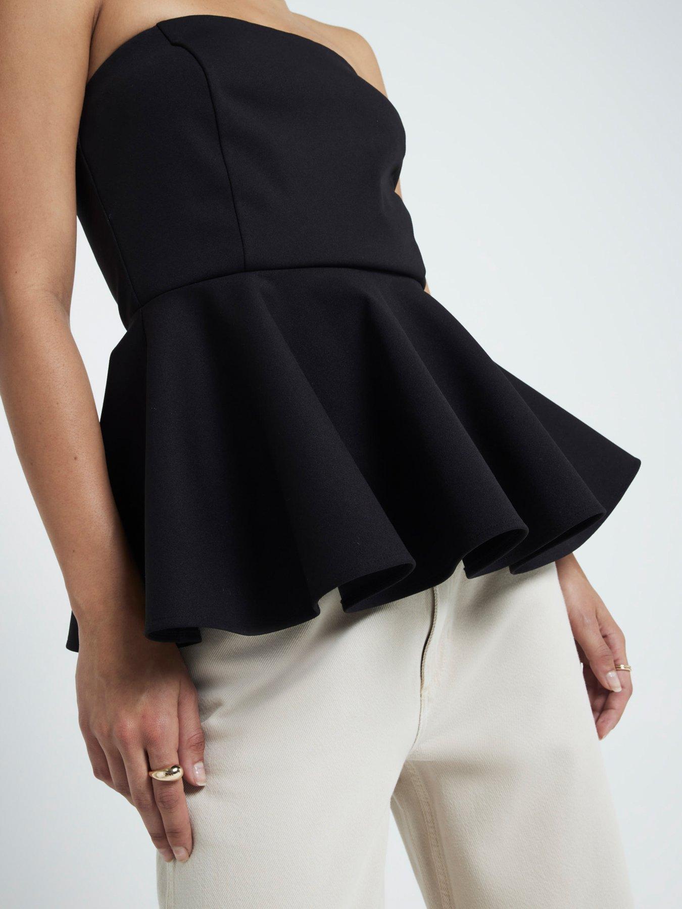 river-island-crepe-peplum-top-blackoutfit