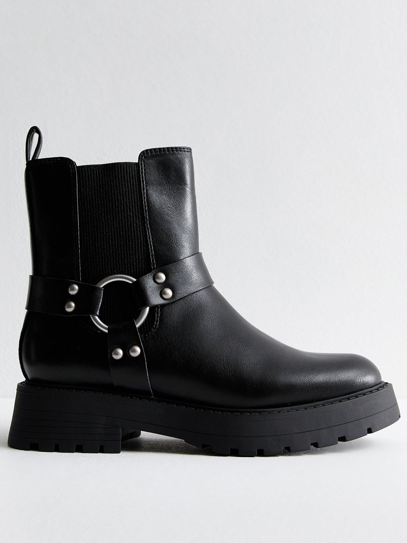 new-look-wide-fit-faux-leather-biker-ankle-boots-black