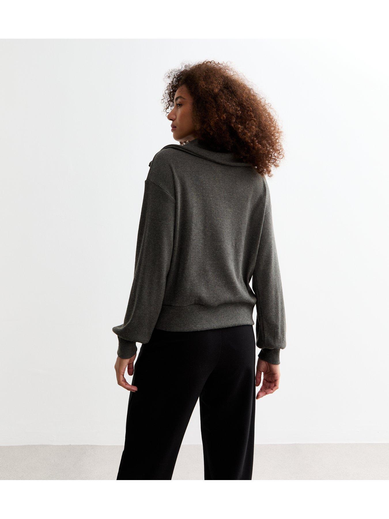 new-look-grey-rib-soft-touch-oversized-half-zip-jumperstillFront