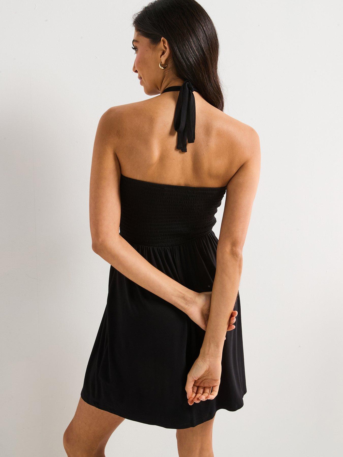 the-very-collection-shirred-detachable-strap-mini-dressstillFront