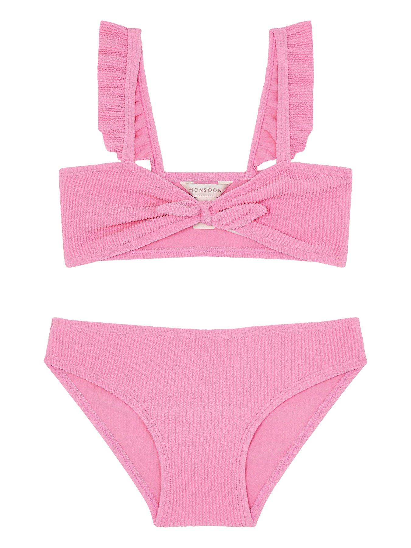 monsoon-girls-tie-bow-texture-bikini-pink