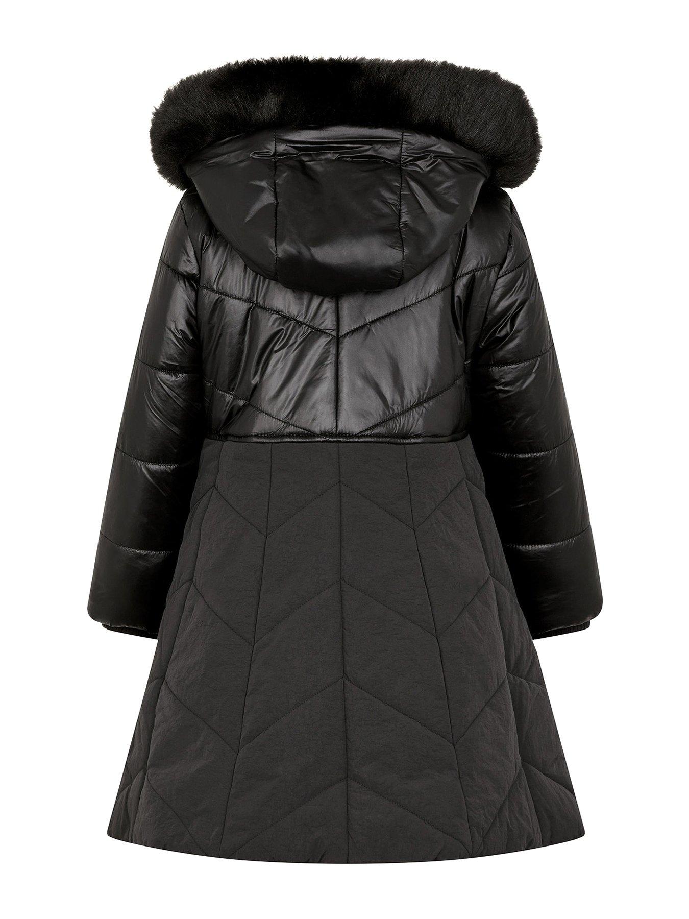 monsoon-girls-matte-shine-skirt-coat-blackback