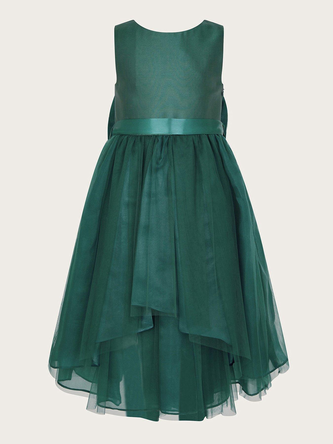 monsoon-girls-olivia-organza-dress-greenfront