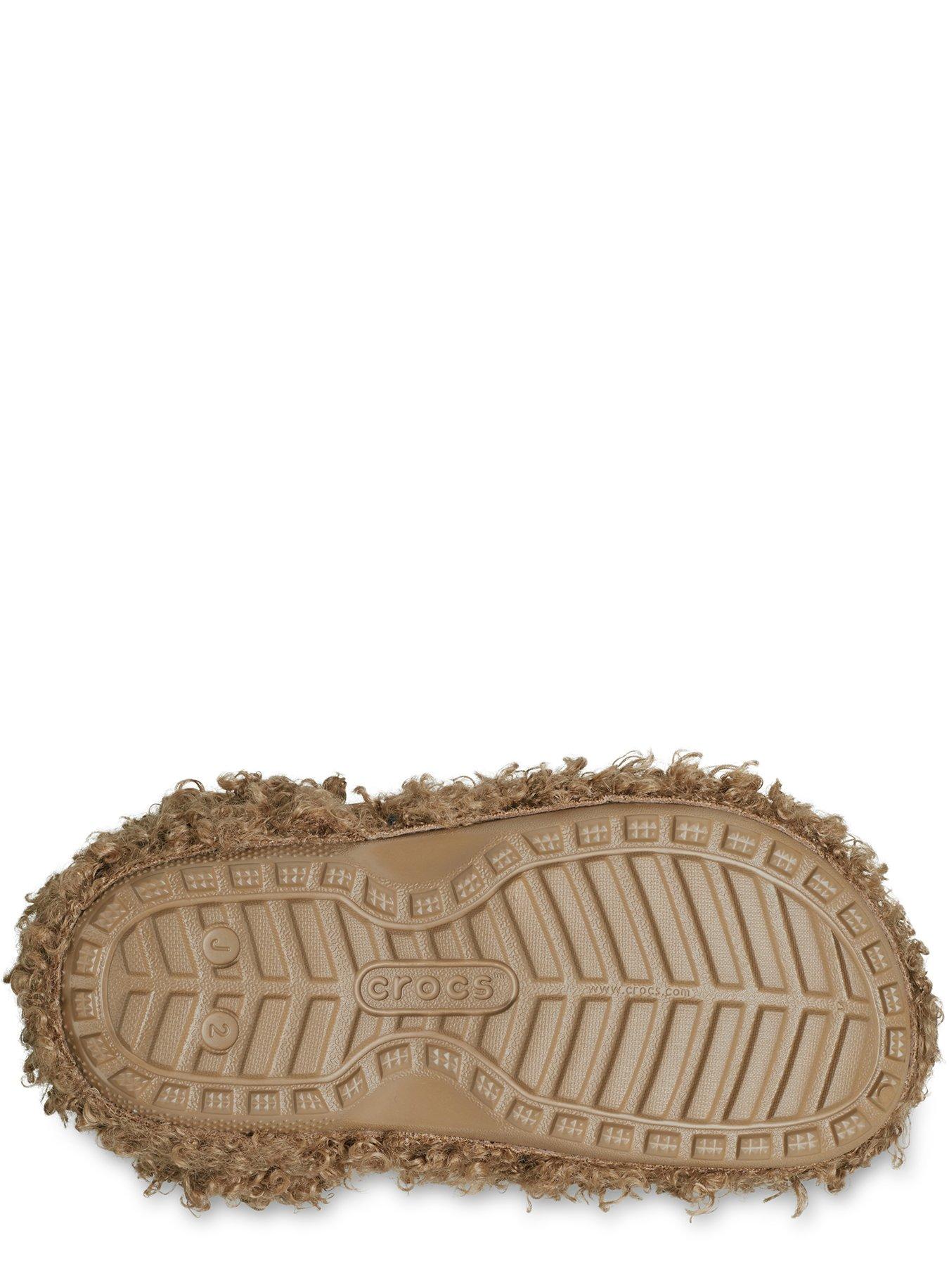 crocs-kids-classic-doodle-fur-lined-clog-browndetail