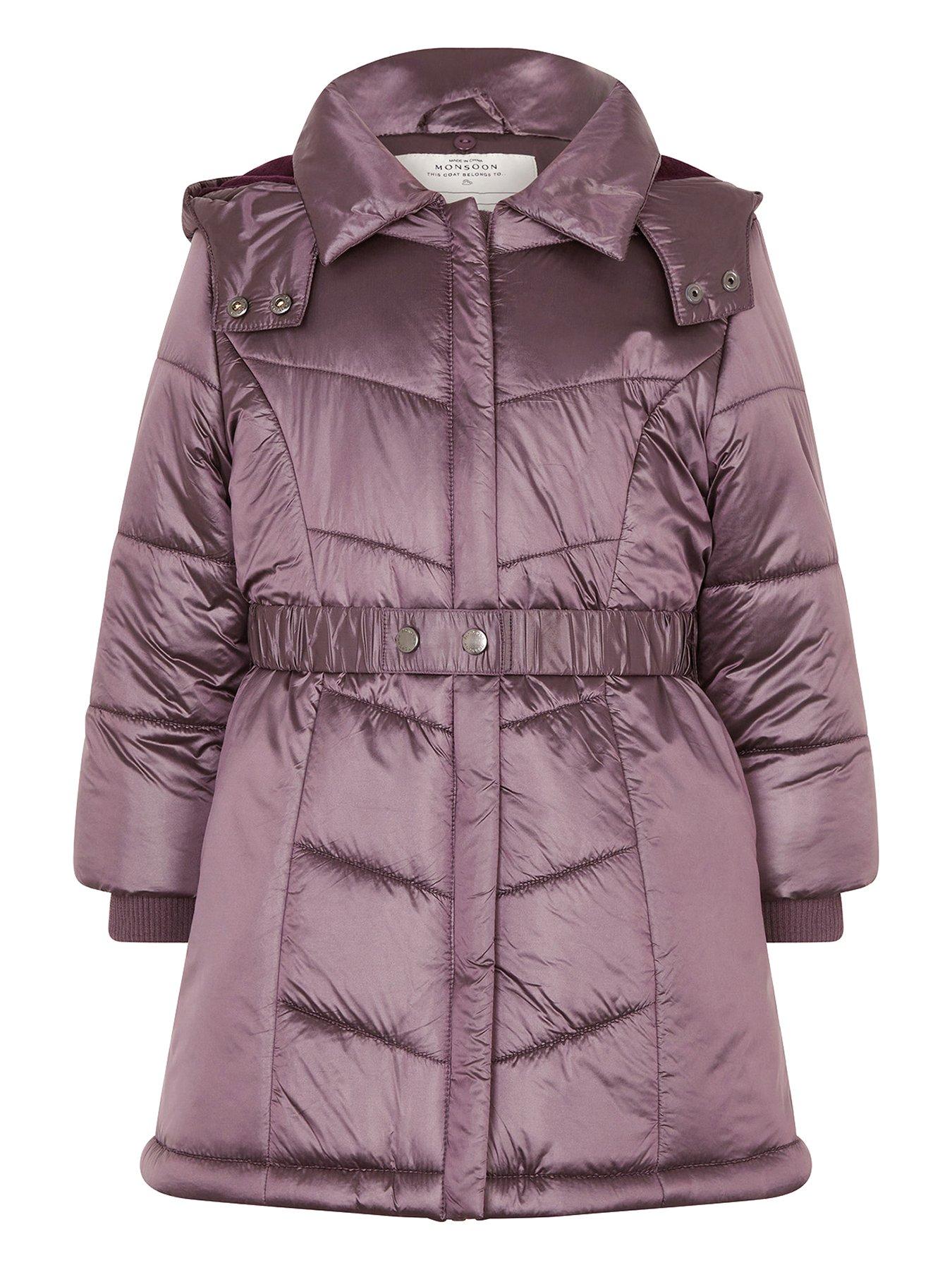 Metallic girls coat online