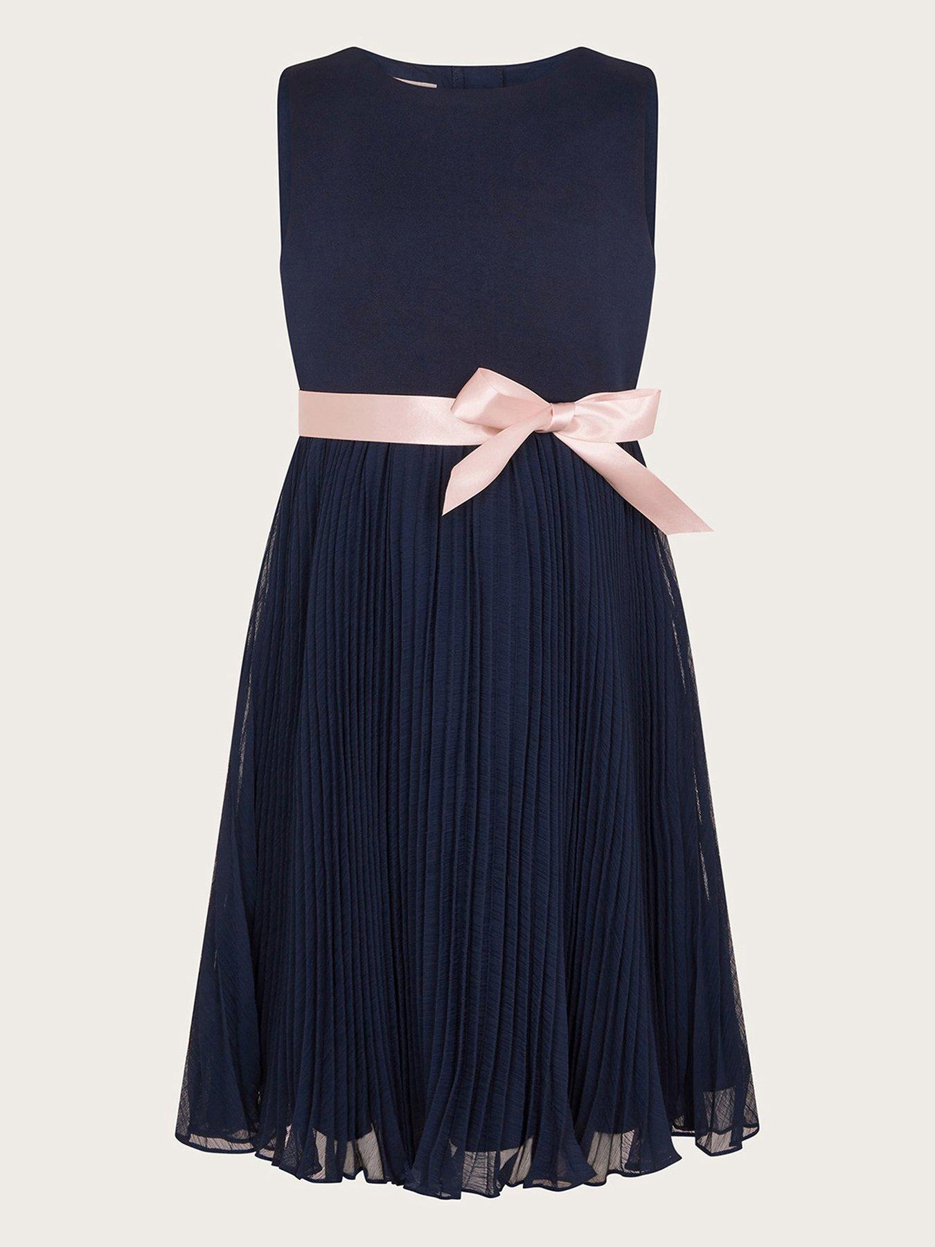 monsoon-girls-sally-scuba-pleated-dress-navy