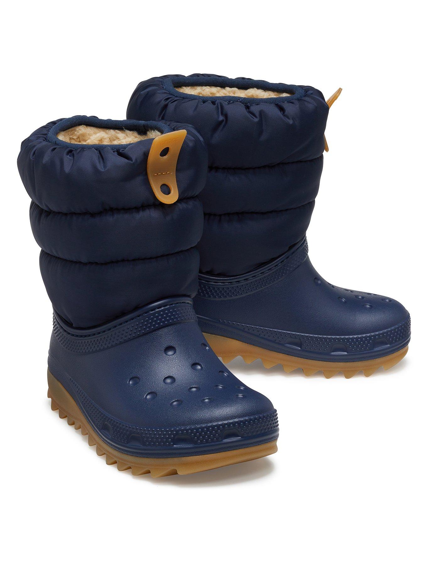 crocs-kids-classic-neo-puff-boot-navystillFront