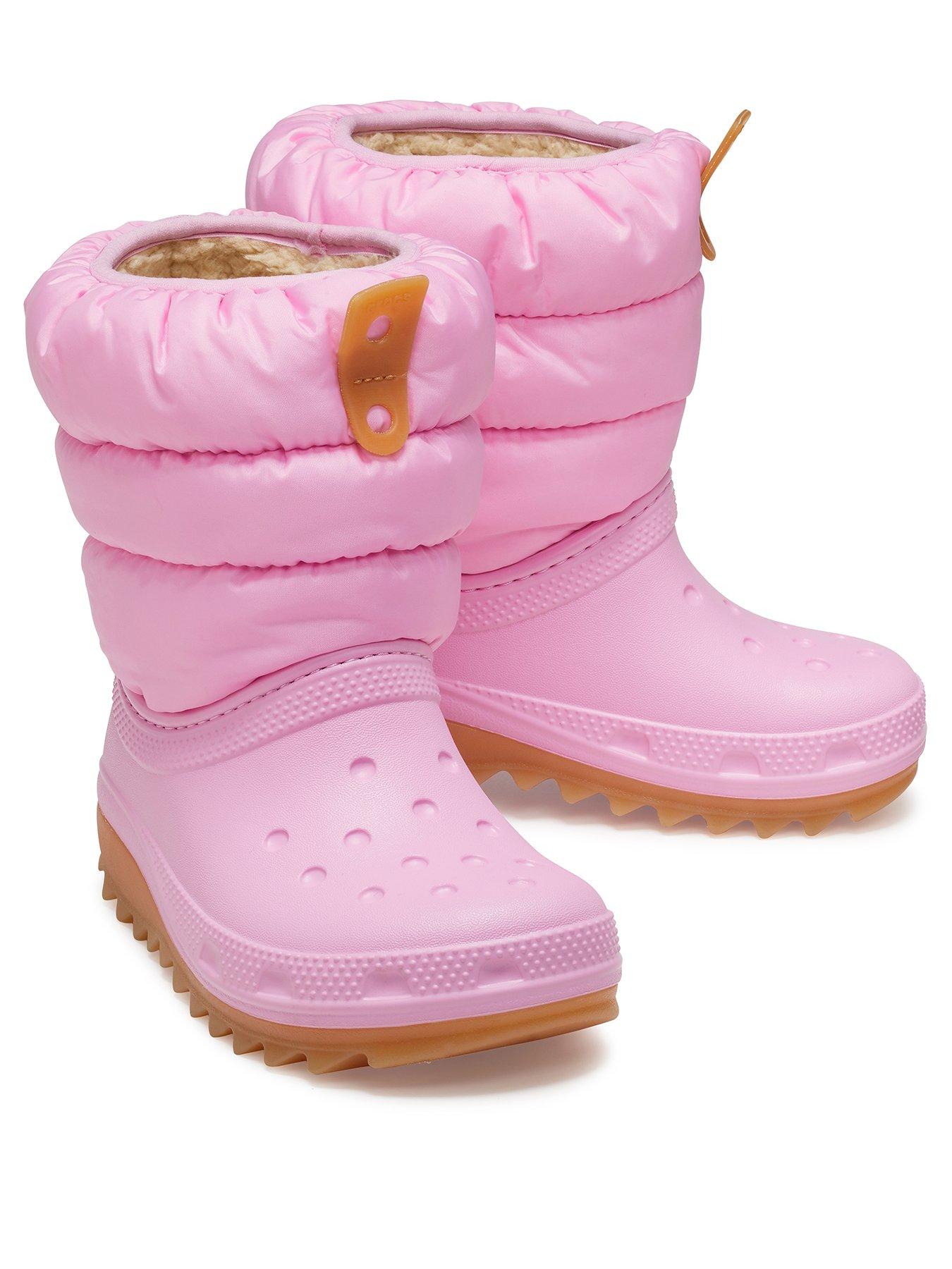 crocs-kids-classic-neo-puff-boot-pinkstillFront