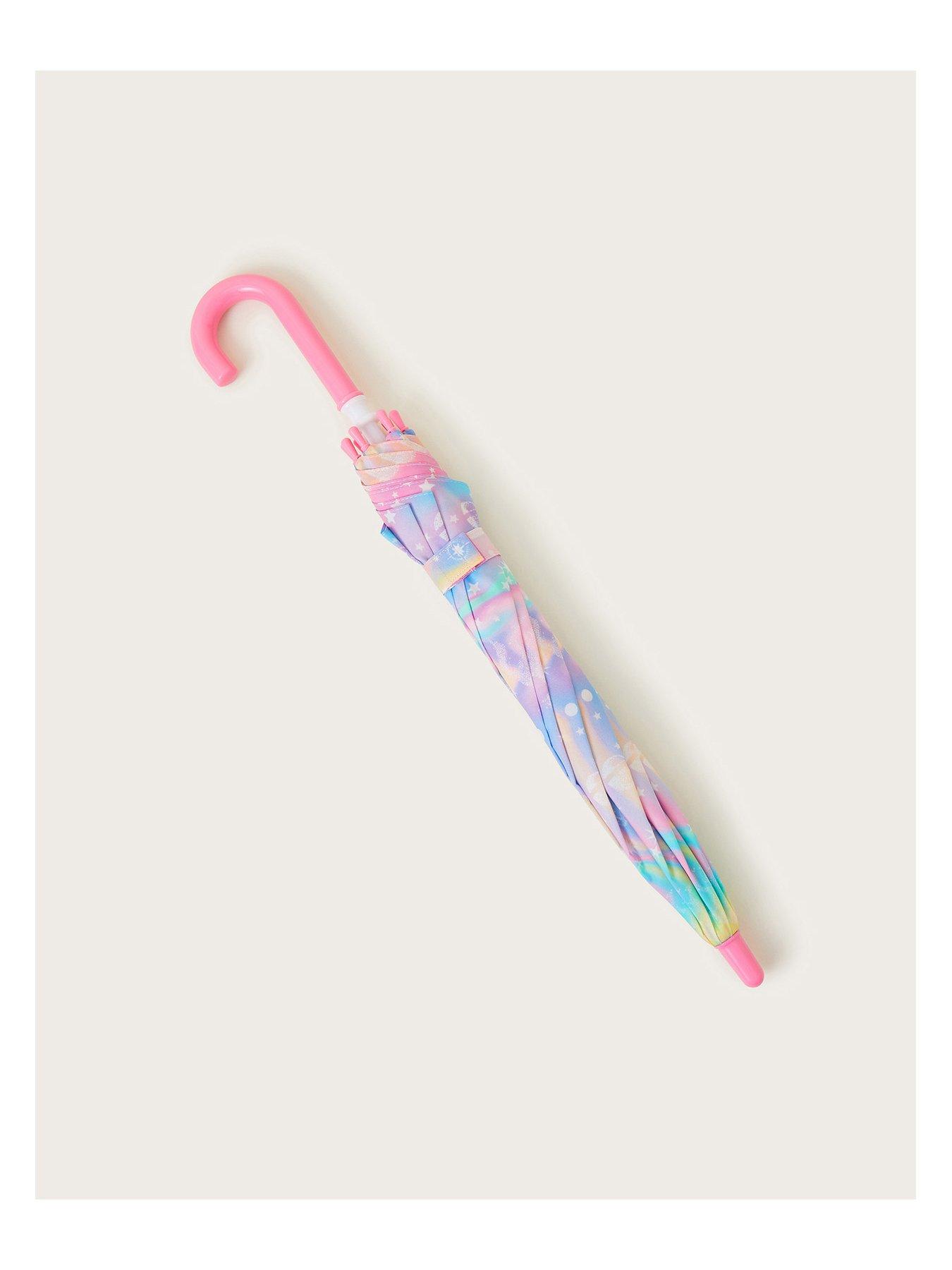 Image 2 of 3 of Monsoon Girls Rainbow Galaxy Umbrella - Multi