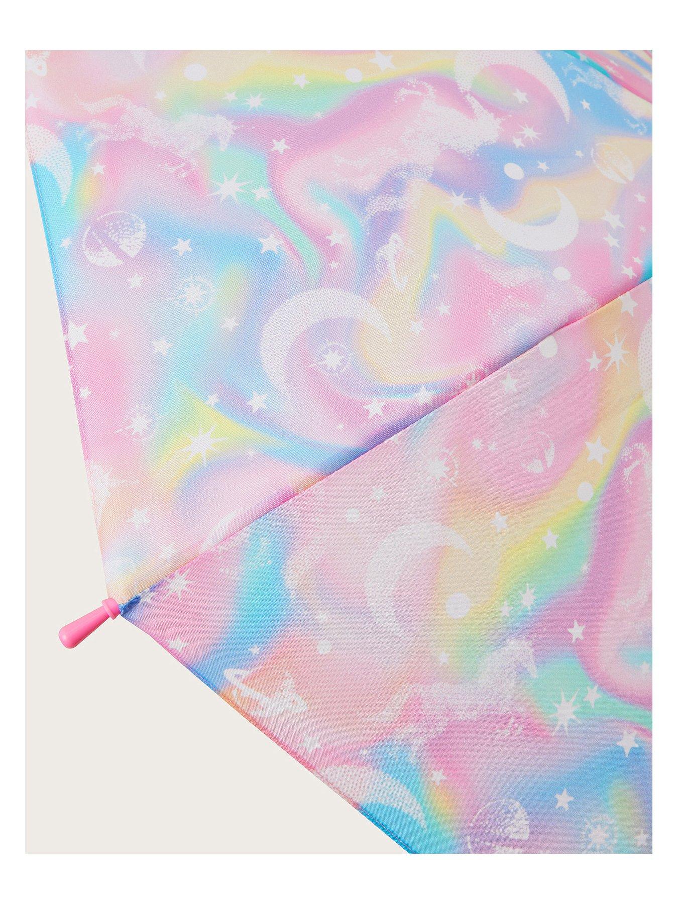 Image 3 of 3 of Monsoon Girls Rainbow Galaxy Umbrella - Multi