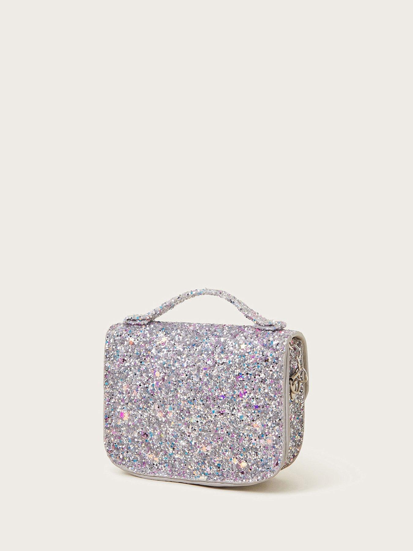 Image 2 of 3 of Monsoon Girls Glitter Mini Bag - Silver