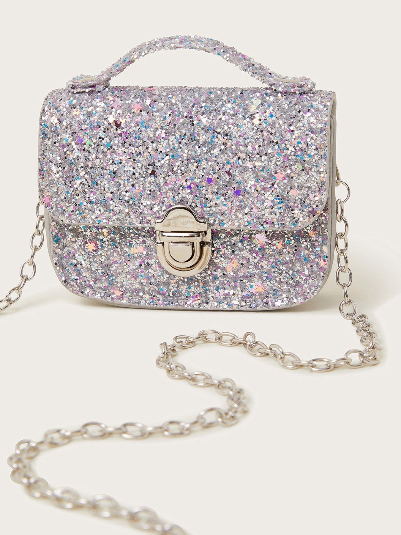 Image 3 of 3 of Monsoon Girls Glitter Mini Bag - Silver