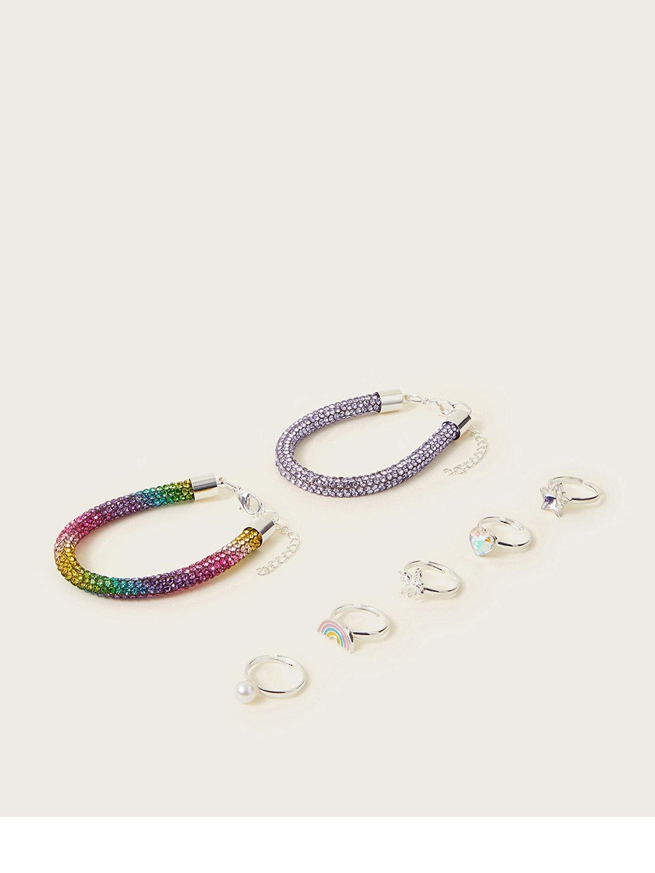 monsoon-girls-rainbow-dazzle-bracelets-multi