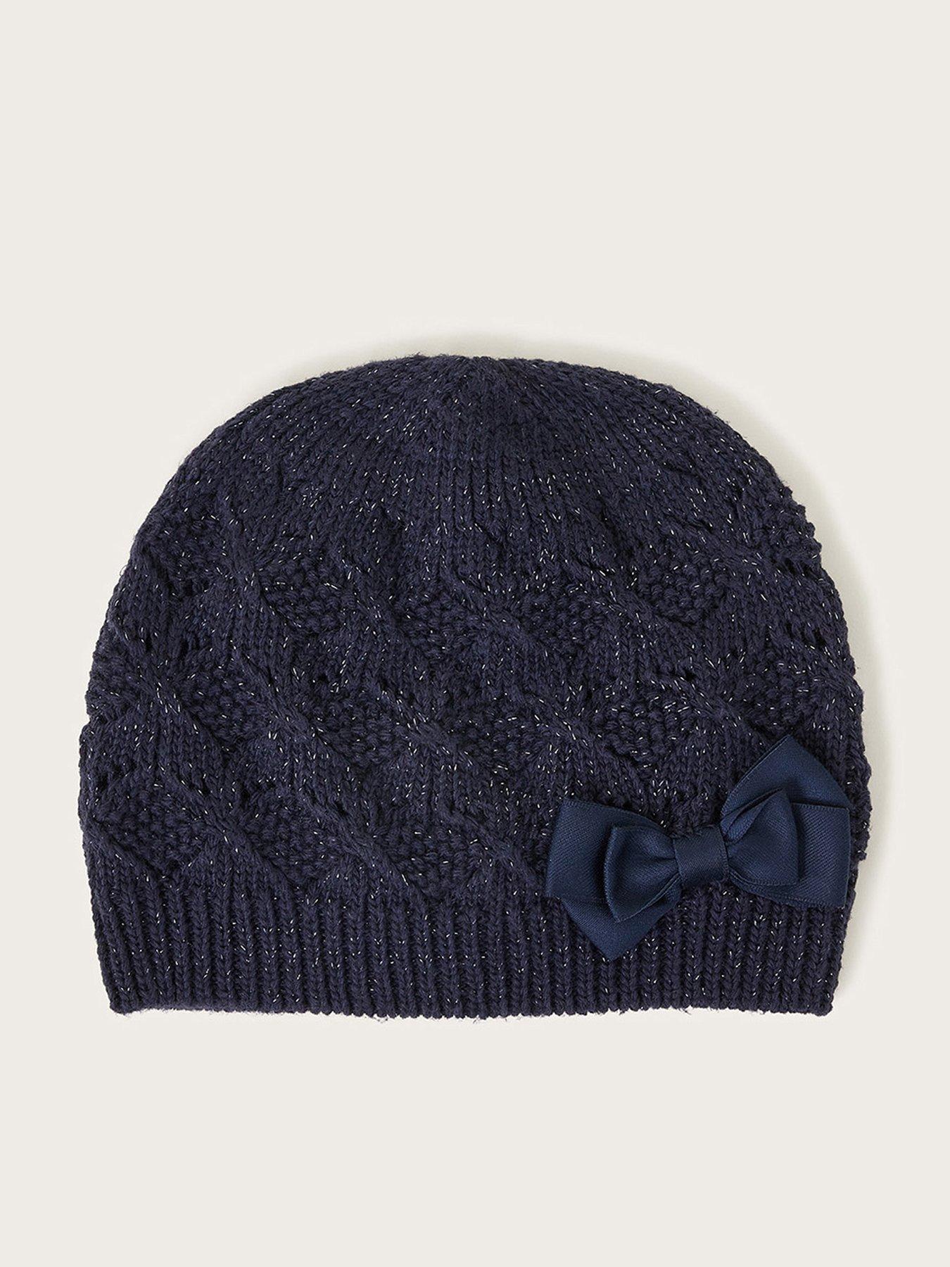 monsoon-girls-beanie-navyfront