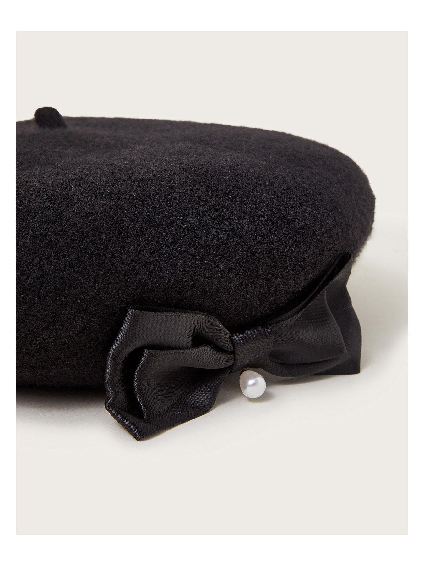 Image 2 of 2 of Monsoon Girls Beret - Black