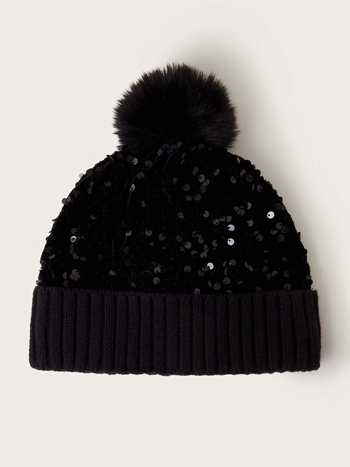 monsoon-girls-sequin-beanie-black