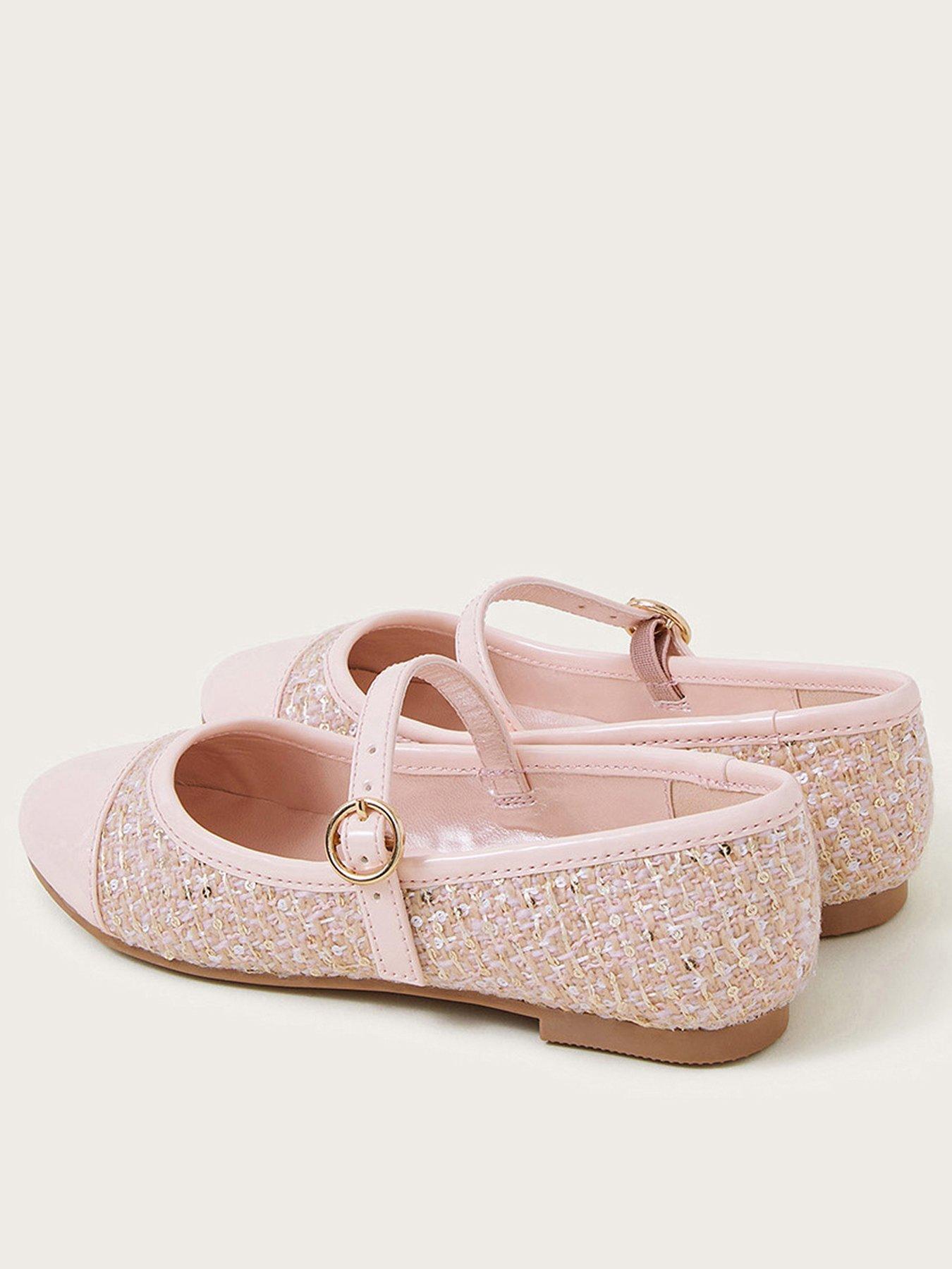 monsoon-girls-sparkle-tweed-ballet-flat-shoes-pinkback