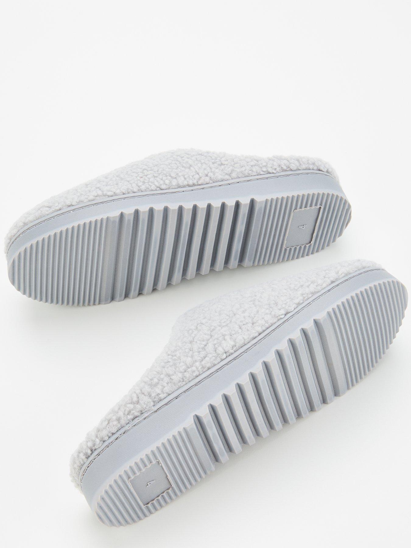 v-by-very-borg-mule-slipper-greydetail