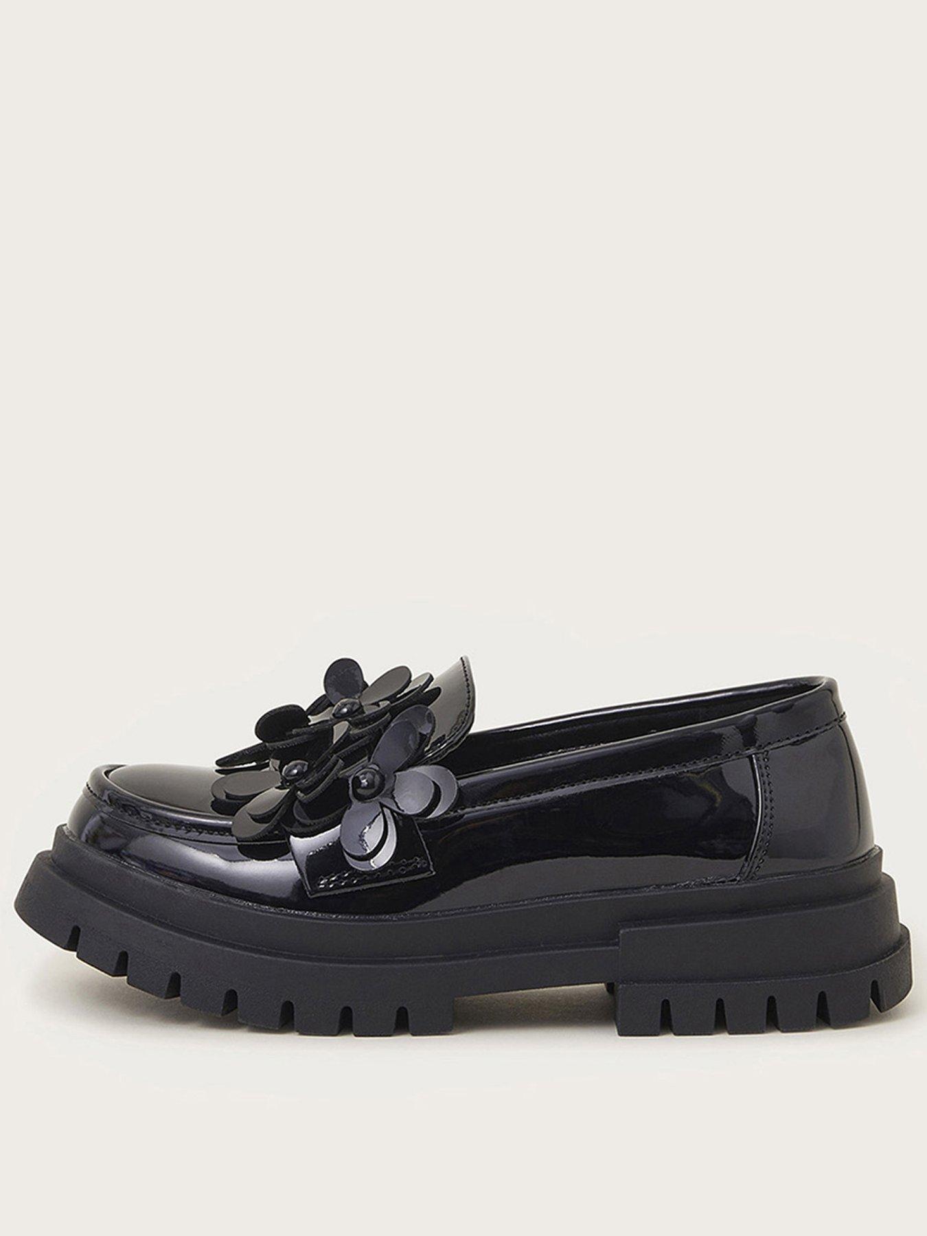 monsoon-girls-chunky-loafers-blackfront