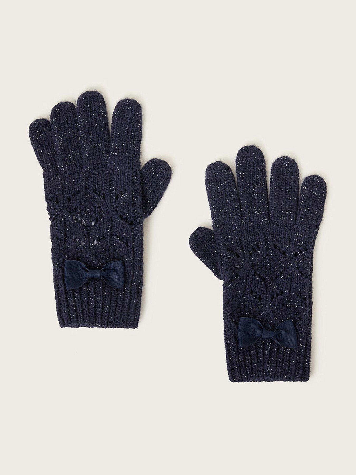 monsoon-girlsnbspgloves-navy